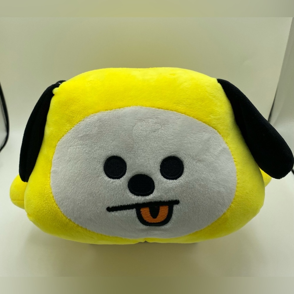 BTS BT21 Chimmy Lying Down Plush 14 Inch Stuffed Yellow Dog Toy Loose Thread Ear